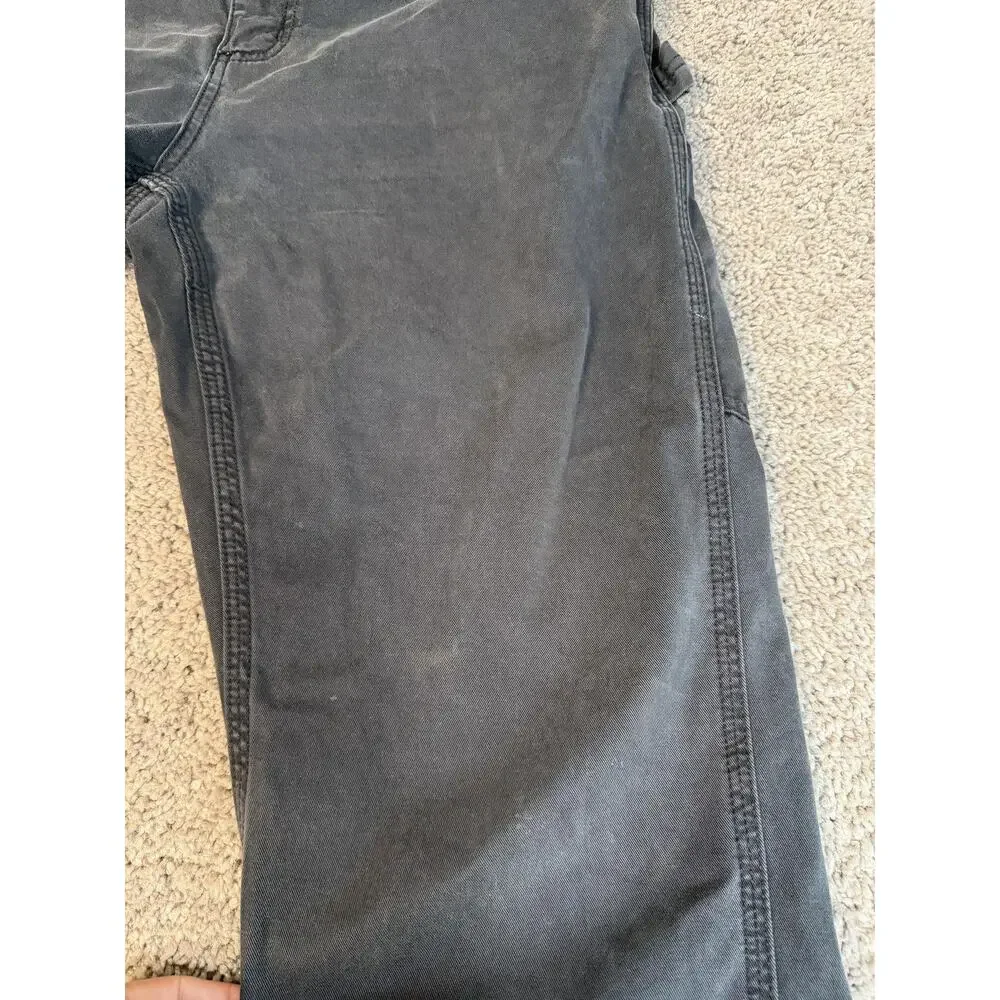 Carhartt Pants Mens 36x36 Black Carpenter Relaxed Fit Canvas Workwear Pockets